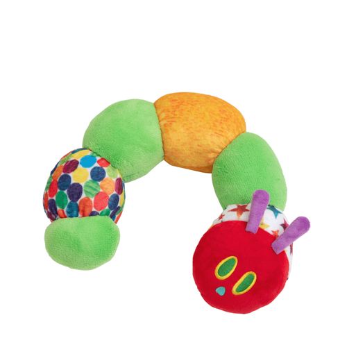 アイテム：ERiC CARLE はらぺこあおむし ネックピロー サイズ：約幅28×奥行26×高さ9cm　 重量約180g 素材・原材料名・成分：ポリエステル 原産国：素地：中国　 注意事項：汚れは湿らせた布で拭き取ってください。 【チェックポイント】 ■はらぺこあおむしのネックピローのデザインが新しくなって再発売！ ■ふわふわのあおむしで乗りものタイムを快適に！ ■カーブしたデザインが赤ちゃんの頭を優しく支えます。 ■長時間のドライブやベビーカーでのお出かけに大活躍！ ■お出かけ以外でもぬいぐるみやインテリアとしても使えます。 ■異なる生地の触り心地で触感を刺激します。 ■画像は、実際の商品のお色に出来る限り近付けるよう努力をしておりますが、ご使用のモニターなどにより、違いが生じる事がありますことを予めご了承下さい。 ■仕入れ先の関係上、他店舗と在庫を共有している為、ご注文が集中した場合やご注文を頂いたタイミングによっては在庫切れとなりご注文商品をお届けできない場合が御座います。もちろん欠品・完売の場合には出来る限り迅速にメールもしくはお電話にてご連絡させていただきます。上記が万が一起こってしまった場合は、どうかご容赦いただきますようお願いを申し上げます。 ■この商品はゆうパケット、定形外郵便ともにお使いいただけません。お届けは宅配便のみとなります。