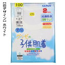 グンゼ 子供 肌着 100-170cm 2枚組 男児 半袖 丸首 シャツ 抗菌防臭 部屋干し対応 やわらか 綿100％ GUNZE 入園 入学 通園 通学【送料無料(税込1000円のお買上げが条件)】