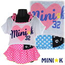 MINI-K 女児水着 ワンピース 黒猫×ドット柄 子供 キッズ 女児 水着 100-130cm 【送料無料】入園 入学 通園 通学