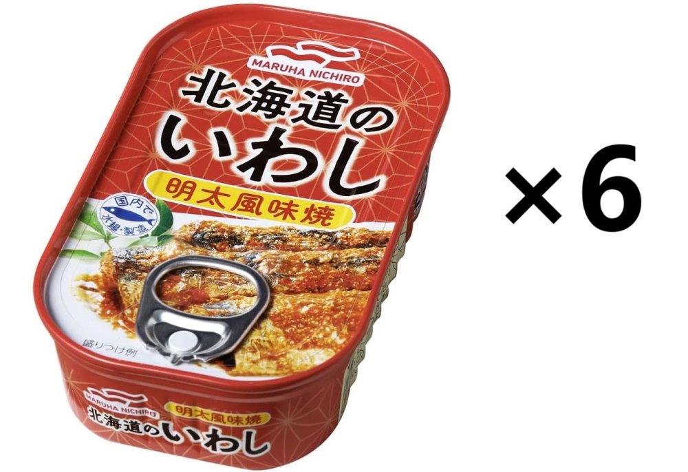 まとめ買い マルハニチロ 北海道のいわし 明太風味焼 85g × 6缶