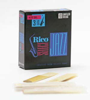 アルトサックス用リード リコ ジャズセレクトRico JAZZ SELECT10枚入りアンファイルド 【定形外郵便 4個までOK】【管楽器専門店】