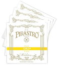 PIRASTRO ピラストロGOLD ゴールドバイオリン弦 4/4 ＜仕様＞ 1弦 E線 スチール ループエンド 2弦 A線 ガット／アルミ巻 3弦 D線 ガット／シルバーアルミ巻 4弦 G線 ガット／シルバー巻※注意 こちらの弦は、ストレートではなく袋入りです。