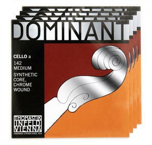 ☆【送料無料】 ドミナント(トマスティーク社) チェロ弦 1〜4弦 セット