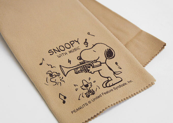 ☆SNOOPYスヌーピー 管楽器クロス フルート・クラリネット・サクソフォン・オーボエファゴット・トランペット・ホルン・トロンボーンユーフォニアム・チューバ