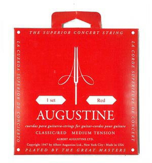 ☆オーガスチン(AUGUSTINE) クラシックギター弦 赤(RED)1〜6弦 セット