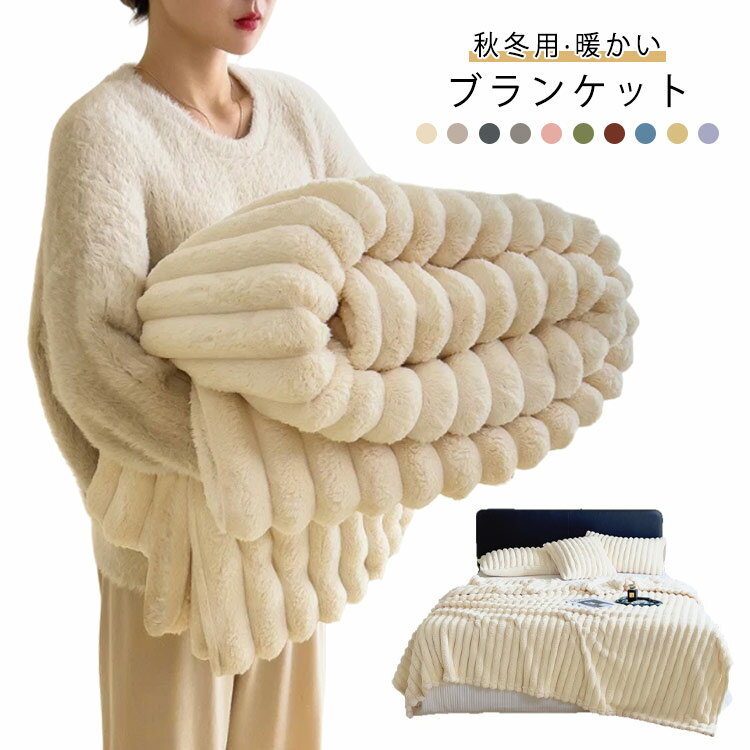 毛布もこもこ毛布ふわとろブランケッ...