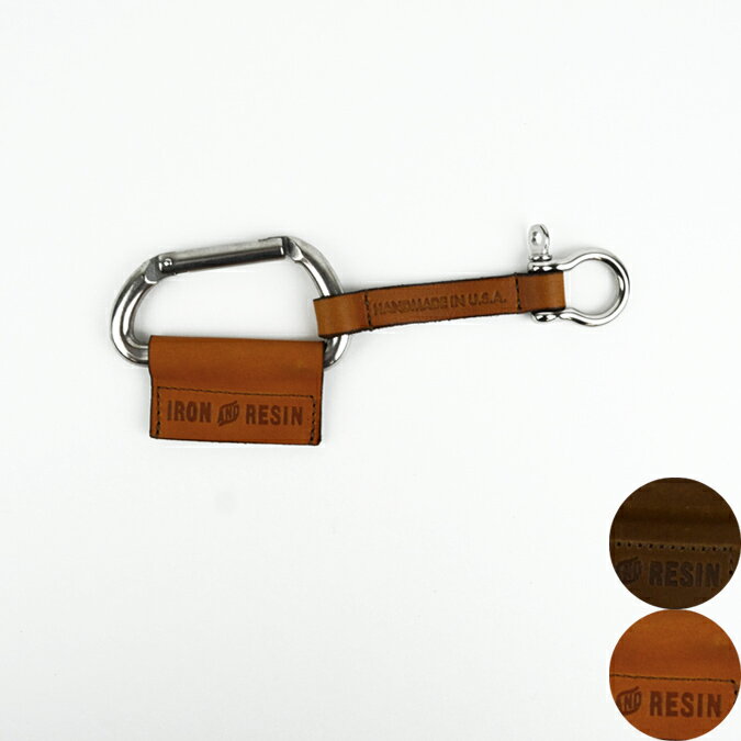 【割引クーポン配布中】 IRON & RESIN (アイアン & レジン) LEATHER KEY LANYARD レザー キーチェーン ..