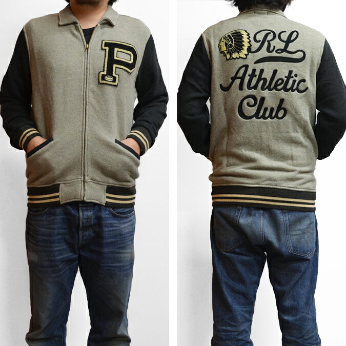 【割引クーポン配布中】 POLO Ralph Lauren ポロ ラルフローレン Athletic Club Baseball Jacket スウェットジャケット ベースボールジャケット 【あす楽対応】【RCP】