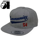  COMMUNITY 54(コミュニティー54) Players Hat Snapback Cap スナップバック キャップ 帽子 