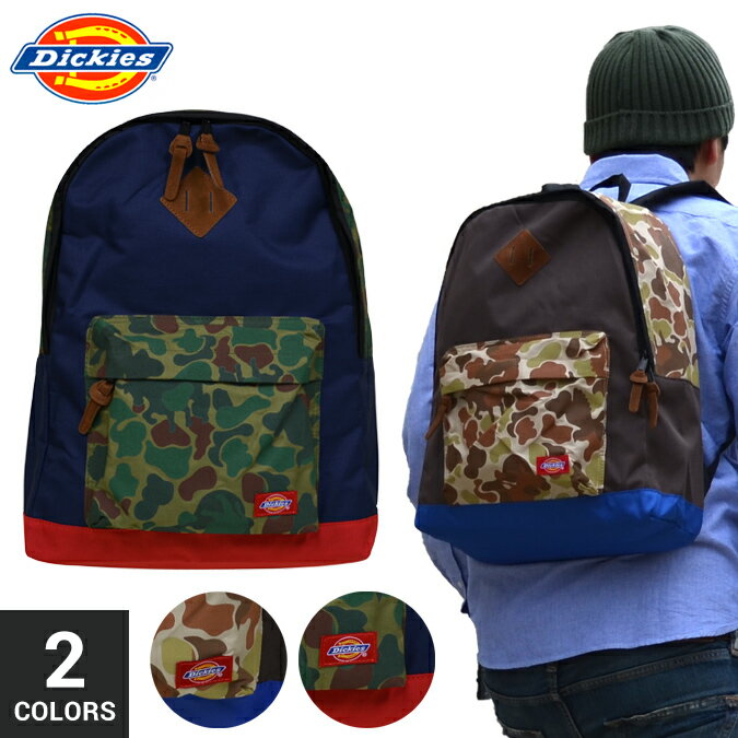 ディッキーズ 【割引クーポン配布中】 ディッキーズ リュック Dickies バックパック デイバッグ DAY BAG DAYPACK LHカモ柄 メンズ レディース 鞄 無地 定番 通学 DICKIES 【あす楽対応】【クリアランス】