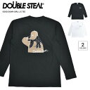 楽天NAKED-STORE【割引クーポン配布中】 DOUBLE STEAL （ダブルスティール） ロンT GOOD DOWN GIRL L/S T-SHIRT TEE 長袖 Tシャツ カットソー トップス メンズ M-XL ブラック ホワイト 914-14058 【単品購入の場合はネコポス便発送】【RCP】