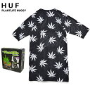 【割引クーポン配布中】 HUF (ハフ) PLANTLIFE NUGGY フリースポンチョ 着る毛布 ブラック AC00555 【RCP】