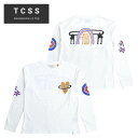  TCSS (ティーシーエスエス) ロンT RAINBOWS L/S T-SHIRT TEE 長袖 Tシャツ トップス カットソー メンズ S-XL ホワイト TE2201 