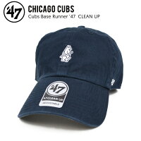 47BRAND(フォーティセブンブランド)CUBSBASERUNNER47CLEANUPCAPクリーンナップキャップ帽子ストラップバックキャップメンズレディースユニセックス紺ネイビー【あす楽対応】【05P03Sep16】【RCP】