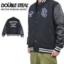 【割引クーポン配布中】 DOUBLE STEAL (ダブルスティール) ジャケット MELTON STADIUM JACKET メルトン スタジアムジャケット スタジャン アウター ブルゾン メンズ M-XL ブラック 725-39001 【あす楽対応】【RCP】【バーゲン】