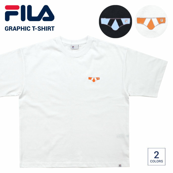 楽天NAKED-STORE【割引クーポン配布中】 FILA HERITAGE フィラ ヘリテージ Tシャツ S/S GRAPHIC T-SHIRT 半袖 カットソー メンズ M-XL ブラック ホワイト FM9915 【単品購入の場合はネコポス便発送】【RCP】【バーゲン】