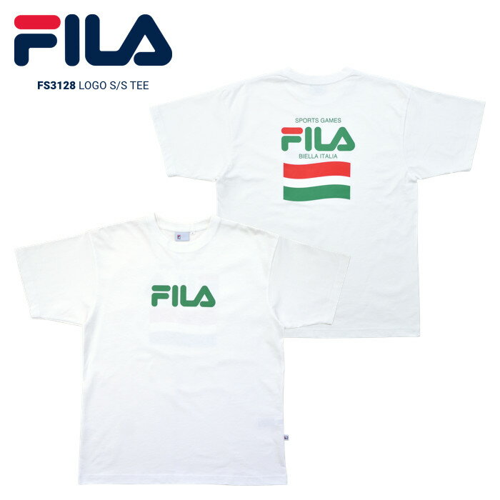 楽天NAKED-STORE【割引クーポン配布中】 FILA HERITAGE フィラ ヘリテージ Tシャツ S/S GRAPHIC T-SHIRT 半袖 カットソー メンズ M-XL ホワイト FS3128 【単品購入の場合はネコポス便発送】【RCP】【バーゲン】