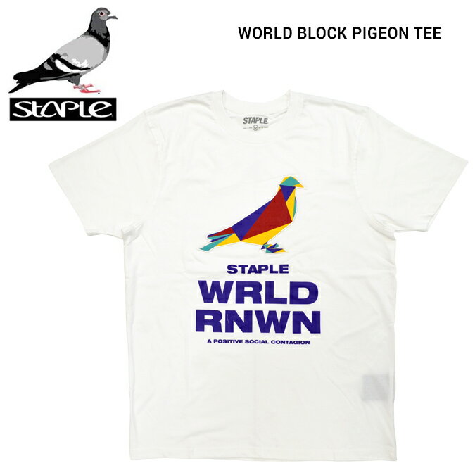 ڳݥ STAPLE (ƥץ) T WORLD BLOCK PIGEON TEE Ⱦµ åȥ  M-...