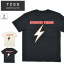  TCSS (ティーシーエスエス) Tシャツ UNOFFICIAL S/S T-SHIRT TEE 半袖 トップス カットソー メンズ S-XL ブラック オフホワイト TE18278 