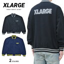 エクストララージ スタジャン メンズ 【割引クーポン配布中】 XLARGE (エクストララージ) ジャケット SWEAT VARSITY JACKET スウェット ヴァーシティジャケット スタジアムジャケット スタジャン アウター ブルゾン メンズ M-XL ブラック 101214021015 【あす楽対応】【RCP】