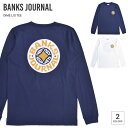 【割引クーポン配布中】 BANKS JOURNAL (バンクス ジャーナル) ロンT DIME L/S T-SHIRT TEE 長袖 Tシャツ トップス カットソー メンズ S-XL ネイビー オフホワイト WLTS0096 【単品購入の場合はネコポス便発送】【RCP】