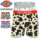 DICKIES (ディッキーズ) ボクサーパンツ アンダーウェア COW PATTERN UNDERWEAR 下着 日本正規代理店商品 サイズ（平置cm） Mサイズ　ウエスト76〜84cm Lサイズ　ウエスト84〜94cm LLサイズ　ウエスト94〜104cm ※多少の誤差はご了承ください。 DICKIESからアンダーウェアが入荷。 ウエスト部分にロゴを配置し、ボディにはカウパターン(牛柄)を落とし込んだデザイン。 ストレッチの効いた成型ボクサーパンツ。 ※取扱い商品の性質上ご試着の有無に関わらず、 ご返品及び交換はお受けできませんので、あらかじめご了承ください。 素材/本体/60% ポリエステル、35% 綿、5% ポリウレタン 腰ゴム部/100% ポリエステル 状態/新品■ ブランド説明 DICKIES / ディッキーズ アメリカ、テキサス州にて生まれたワークカジュアルブランド。 オーセンティックなスタイルと優れた機能性の両立。 ワークウェアへのニーズを製品に投影する努力は、現在にも受け継がれております。 ワークマーケットのみならずカジュアルマーケットでも世界的にその存在が確立されてきております。 ■ アイテム説明 DICKIES UNDERWEAR DICKIESからアンダーウェアが入荷。 ウエスト部分にロゴを配置し、ボディにはカウパターン(牛柄)を落とし込んだデザイン。 ストレッチの効いた成型ボクサーパンツ。 ※取扱い商品の性質上ご試着の有無に関わらず、 ご返品及び交換はお受けできませんので、あらかじめご了承ください。 アイテム：DICKIES UNDERWEAR 素材：本体/60% ポリエステル、35% 綿、5% ポリウレタン腰ゴム部/100% ポリエステル 生産国：CHINA カラー：ブラック、ブルー 状態：新品 ※商品によっては紙タグ、プライスタグなどが取れてしまっている商品もございます。 ※お客様のPCモニターによって、実際の商品の色合いと異なって見える場合がございます。 予めご了承くださいませ。 ■ サイズ サイズ M L XL ウエスト 76〜84cm 84〜94cm 94〜104cm ※ 当店平置きにて採寸しております為、多少の誤差はご了承くださいませ。