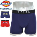 【割引クーポン配布中】 DICKIES (ディッキーズ) ボクサーパンツ アンダーウェア LOGO ロゴ UNDERWEAR 下着 インナー ショーツ メンズ M-LL ネイビー レッド 18428100 【あす楽対応】【2点まではネコポス対応可】【RCP】