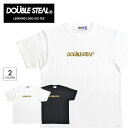 【割引クーポン配布中】 DOUBLE STEAL (ダブルスティール) Tシャツ LEOPARD LOGO S/S T-SHIRT TEE カットソー トップス メンズ ブラック ホワイト M-XL 911-14002 【単品購入の場合はネコポス便発送】【RCP】