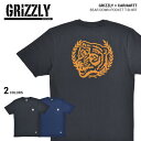 カーハート トップス メンズ 【割引クーポン配布中】 GRIZZLY × Carhartt (グリズリー × カーハート) Tシャツ BEAR DOWN POCKET T-SHIRT 半袖 カットソー トップス メンズ S-XL ブラック ネイビー 【単品購入の場合はネコポス便発送】【RCP】