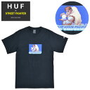  HUF × STREET FIGHTER (ハフ × ストリートファイター) Tシャツ RYU S/S TEE 半袖 カットソー トップス メンズ S-XL ブラック TS01556 