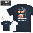 【割引クーポン配布中】 HUF (ハフ) Tシャツ NEVER YOURS S/S TEE 半袖 カットソー トップス メンズ S-XL ブラック ホワイト TS01457 【単品購入の場合はネコポス便発送】【RCP】