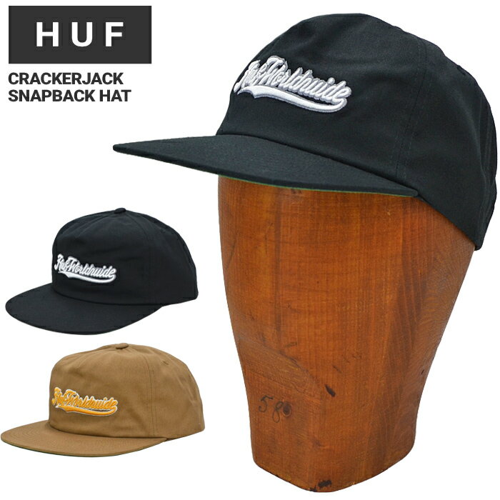  HUF (ハフ) キャップ CRACKER JACK SNAPBACK HAT CAP 帽子 スナップバックキャップ 5パネルキャップ HT00749 