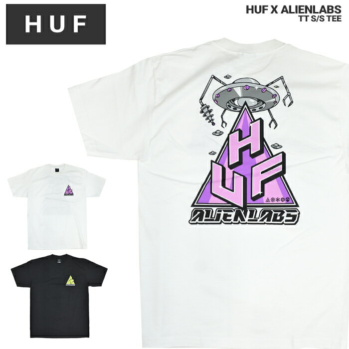 楽天NAKED-STORE【割引クーポン配布中】 HUF × ALIENLABS （ハフ × エイリアンラボ） Tシャツ AL TT S/S TEE 半袖 カットソー トップス メンズ M-XL ブラック ホワイト TS02121 【単品購入の場合はネコポス便発送】【RCP】