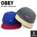 オーベイ 【割引クーポン配布中】 OBEY (オベイ) 90'S OBEY JUMBLE HAT CAP キャップ 帽子 ストラップバックキャップ 6パネルキャップ メンズ レディース ユニセックス ストリート スケート 【RCP】