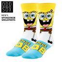 【割引クーポン配布中】 ODD SOX (オッドソックス) ソックス 靴下 SPONGEBOB SMILEPANTS CREW SOCKS クルーソックス スポンジボブ 【ネコポス便発送で送料無料】【RCP】