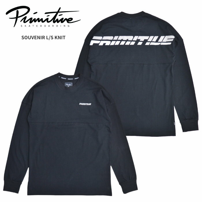  PRIMITIVE (プリミティブ) ロンT SOUVENIR L/S KNIT TEE 長袖 Tシャツ カットソー トップス メンズ S-XL ブラック 