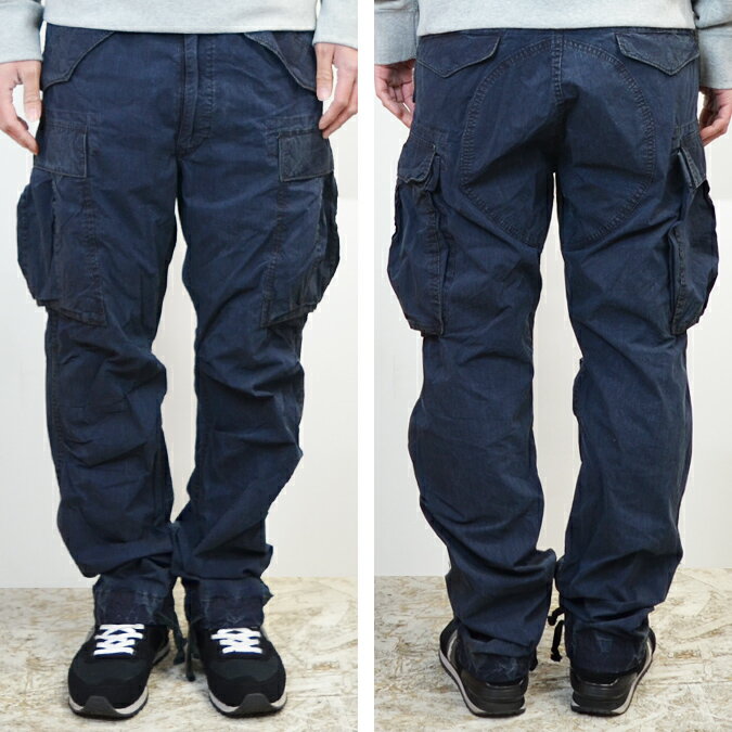 【割引クーポン配布中】 RRL (ダブルアールエル) Ralph Lauren ラルフローレン INDIGO MILITARY CARGO PANT カーゴパンツ ミリタリー メンズ アメカジ 【あす楽対応】【RCP】