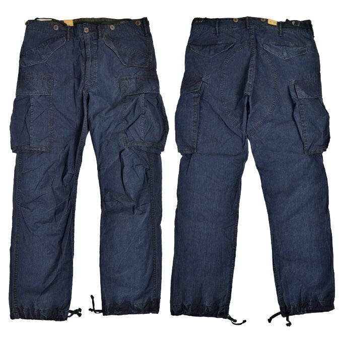 【割引クーポン配布中】 RRL (ダブルアールエル) Ralph Lauren ラルフローレン INDIGO MILITARY CARGO PANT カーゴパンツ ミリタリー メンズ アメカジ 【あす楽対応】【RCP】