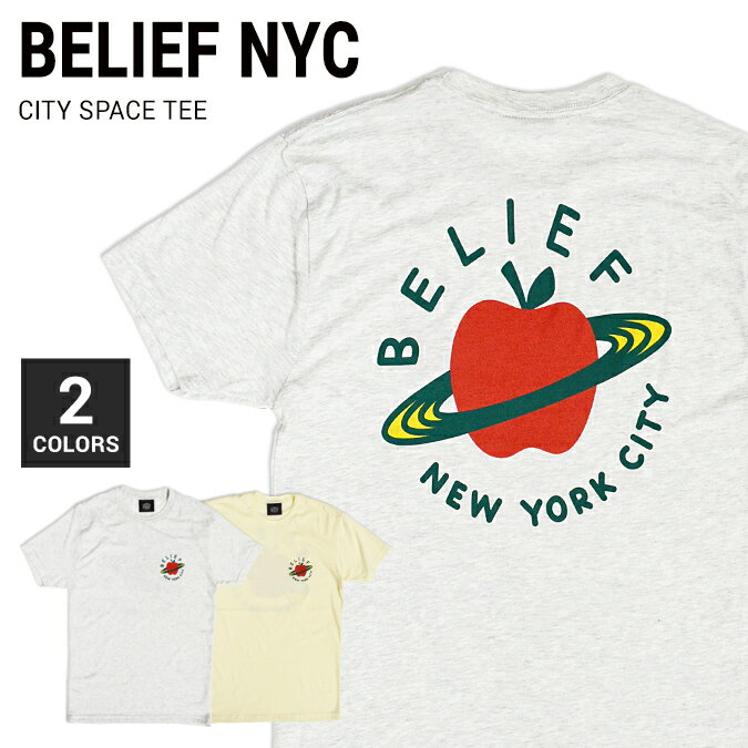 楽天NAKED-STORE【割引クーポン配布中】 BELIEF NYC （ビリーフ） CITY SPACE TEE Tシャツ 半袖 メンズ クルーネックTシャツ ティーシャツ ストリート スケート 【単品購入の場合はネコポス便発送】【バーゲン】