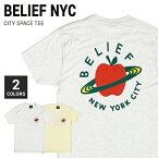 【割引クーポン配布中】 BELIEF NYC (ビリーフ) CITY SPACE TEE Tシャツ 半袖 メンズ クルーネックTシャツ ティーシャツ ストリート スケート 【単品購入の場合はネコポス便発送】【バーゲン】