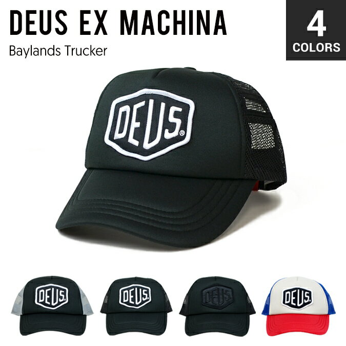 楽天NAKED-STORE【割引クーポン配布中】 Deus Ex Machina （デウス エクス マキナ） Baylands Trucker Cap メッシュキャップ 帽子 メンズ レディース ユニセックス スナップバックキャップ 【あす楽対応】【バーゲン】