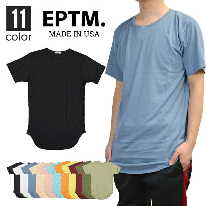 【割引クーポン配布中】 EPTM (エピトミ) Tシャツ ロング丈 無地T 丈長シルエット 大きいサイズ メンズ カットソー 【単品購入の場合はネコポス便発送】【RCP】