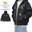 【割引クーポン配布中】 (What it isNt) ART BY MARK GONZALES ジャケット HOODED JACKET フードジャケット ワークジャケット アウター ブルゾン メンズ M-XL ブラック 2H5-62907 【あす楽対応】【RCP】