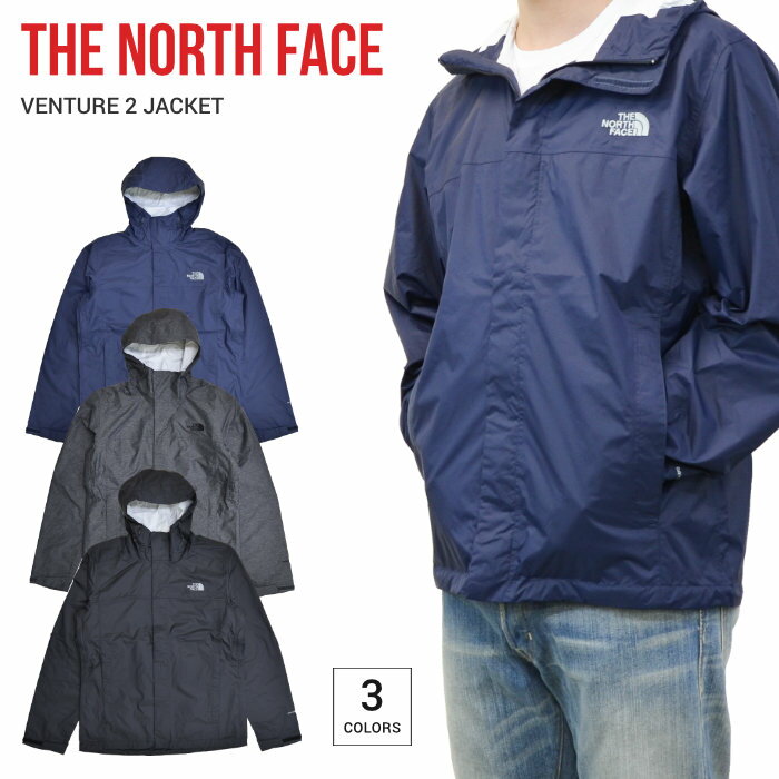 ノースフェイス マウンテンジャケット メンズ 【割引クーポン配布中】 THE NORTH FACE (ノースフェイス) VENTURE 2 JACKET マウンテンパーカー ナイロンジャケット メンズ アウター ブルゾン S-XL ブラック グレー ネイビー 【あす楽対応】【RCP】