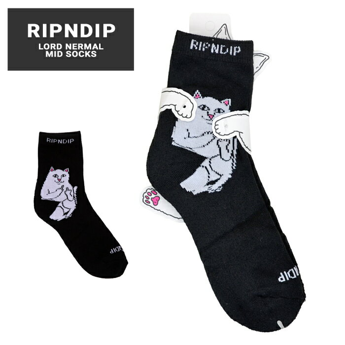 【割引クーポン配布中】 RIPNDIP (リップンディップ) LORD NERMAL MID SOCKS ソックス 靴下 RND4774 【ネコポス便発送で送料無料】【RCP】