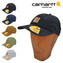  CARHARTT (カーハート) キャップ ODESSA CAP 帽子 ストラップバックキャップ CANVAS CAP 6パネルキャップ USAモデル 100289 