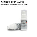 MARQUEE PLAYER (マーキープレイヤー) FOR SNEAKER PREMIUM DETERGENT FOAM No.10 80ml スニーカー用クリーナー スニーカー用合成洗剤 シューケア 日本製 日本正規代理店商品 サイズ（容量） 80ml スニーカーケアには欠かせない、スニーカークリーナー。 従来品のスニーカークリーナーを大幅アップデート。 泥汚れや水垢などの無機汚れに効果的な成分に加え、 新たに油や食品などの有機汚れにも効果的な成分を加え、バランス良く配合。 より幅広い汚れに対して効果的な洗浄剤へと改良をしました。 処方している成分にも拘り、化粧品にも使用される香粧品原料規格のものを使用しています。 スニーカークリーニングへの手間を省くために、フォーム(泡）タイプを採用。 抗菌効果、帯電防止効果も加えた高品質な製品に仕上げました。 防水透湿機能素材にも対応しています。 -使用方法- ・水で濡らした洗浄用ブラシにクリーナーを適量つけてください。 ・スニーカーをやさしくブラッシングしてください。 ・ブラッシング後、泡を拭き取り洗浄剤を洗い流してください。 ・タオルなどで水気を拭き取り、風通しの良い日陰で乾かしてください。 ※商品に記載されている使用方法・注意事項を必ずご確認下さいませ。■ ブランド説明 MARQUEE PLAYER / マーキー プレイヤー MARQUEE PLAYERは、世界中のスニーカーを履く全ての人々に 快適なスニーカーライフを提供することを目的に、2015年、東京を拠点に本格的始動しました。 【KEEP YOUR SNEAKERS LOOKING SHARP】 "スニーカーをシャープに魅せ続ける"をブランドフィロソフィーに掲げ、 スニーカーに特化したプロダクトを開発します。 スニーカーボックスを開けてから始まるスニーカーケアから、 保管するまでの一連のプロダクトをラインナップしています。 自由な発想と、日本のサイエンスとテクノロジーを融合し、 実用的なファンクションを用いた製品へと具現化したプロダクトは、 プレイヤーとしたポジンションナンバーをタイトルに与えています。 ■ アイテム説明 FOR SNEAKER PREMIUM DETERGENT FOAM No.10 80ml スニーカーケアには欠かせない、スニーカークリーナー。 従来品のスニーカークリーナーを大幅アップデート。 泥汚れや水垢などの無機汚れに効果的な成分に加え、 新たに油や食品などの有機汚れにも効果的な成分を加え、バランス良く配合。 より幅広い汚れに対して効果的な洗浄剤へと改良をしました。 処方している成分にも拘り、化粧品にも使用される香粧品原料規格のものを使用しています。 スニーカークリーニングへの手間を省くために、フォーム(泡）タイプを採用。 抗菌効果、帯電防止効果も加えた高品質な製品に仕上げました。 防水透湿機能素材にも対応しています。 -使用方法- ・水で濡らした洗浄用ブラシにクリーナーを適量つけてください。 ・スニーカーをやさしくブラッシングしてください。 ・ブラッシング後、泡を拭き取り洗浄剤を洗い流してください。 ・タオルなどで水気を拭き取り、風通しの良い日陰で乾かしてください。 ※商品に記載されている使用方法・注意事項を必ずご確認下さいませ。 アイテム：FOR SNEAKER PREMIUM DETERGENT FOAM No.10 80ml 成分：界面活性剤25%［高級アルコール系（非イオン）、脂肪酸アルカノールアミド、陰イオン系界面活性剤、アミノ酸系］、グリコールエーテル、カキタンニン、トレハロース、金属イオン封鎖剤、安定化剤 生産国：日本製 . Made in Japan 状態：新品 ※商品によっては紙タグ、プライスタグなどが取れてしまっている商品もございます。 ※お客様のPCモニターによって、実際の商品の色合いと異なって見える場合がございます 予めご了承くださいませ。 ■ サイズ サイズ ONESIZE (80ml) ※ 当店平置きにて採寸しております為、多少の誤差はご了承くださいませ。