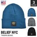 楽天NAKED-STORE【割引クーポン配布中】 BELIEF NYC （ビリーフ） TRIBORO BEANIE ニットキャップ ビーニー 帽子 ニット帽 メンズ レディース ユニセックス ストリート スケート 【ネコポス便発送で送料無料】【バーゲン】