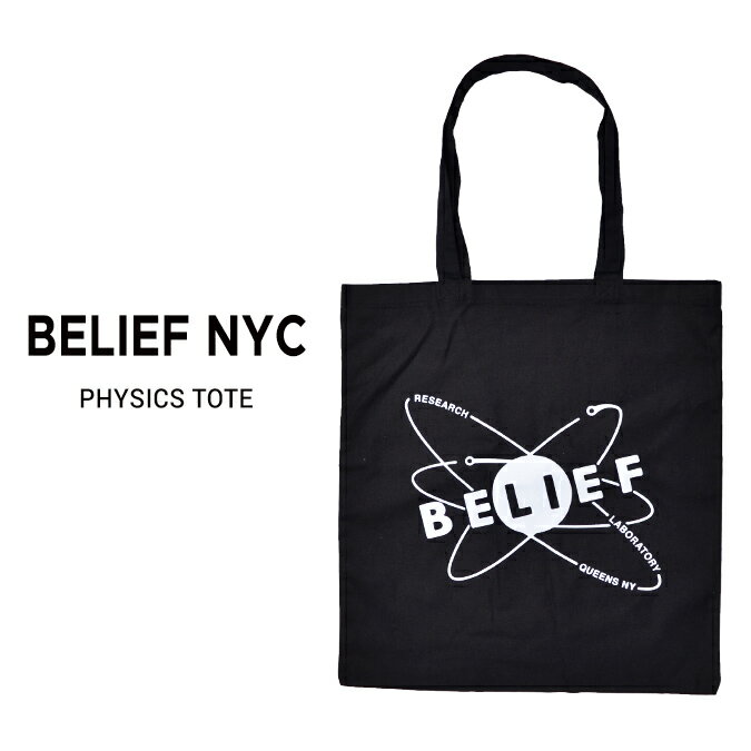 【割引クーポン配布中】 BELIEF NYC (ビリーフ) PHYSICK TOTE BAG トートバッグ エコバッグ 鞄 キャンバス メンズ レディース ユニセックス ストリート スケート 【ネコポス便発送で送料無料】【バーゲン】