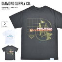 楽天NAKED-STORE【割引クーポン配布中】 DIAMOND SUPPLY Co. ダイヤモンド サプライ × NAUTICA ノーティカ SPECS TEE 半袖 カットソー トップス メンズ S-XL ブラック ホワイト C20DMPA402S 【単品購入の場合はネコポス便発送】【バーゲン】